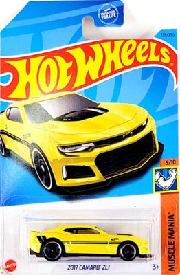 Collectable Carded Hot Wheels 2023 - 2017 Camaro ZL1 - Yellow and Black