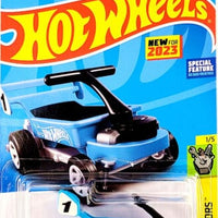 Collectable Carded Hot Wheels 2023 - Draggin Wagon - Blue and White