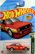 Collectable Carded Hot Wheels 2023 - Ford Escort RS2000 - Red