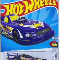 Collectable Carded Hot Wheels 2023 - Ford Mustang NHRA Funny Car - Purple