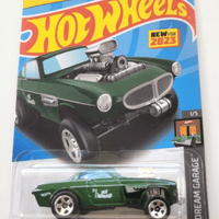 Collectable Carded Hot Wheels 2023 - Volvo P1800 Gasser Drag Car - Green