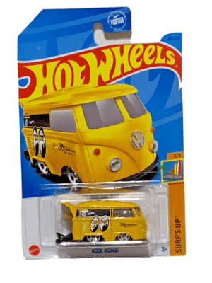 Collectable Carded Hot Wheels 2023 - VW Kool Kombi - Mooneyes Yellow