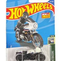 Collectable Carded Hot Wheels - BMW R nineT Racer Motorcycle - White