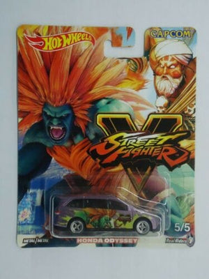 Collectable Carded Hot Wheels Capcom Street Fighter Honda Odyssey Real Riders