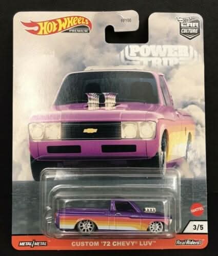 Collectable Carded Hot Wheels Car Culture POWER TRIP 3/5 CUSTOM '72 CHEVY LUV - Real Riders