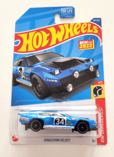Collectable Carded Hot Wheels - Dimachinni Veloce Blue
