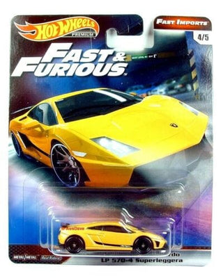 Collectable Carded Hot Wheels Fast & Furious Lamborghini Gallardo LP 570-4 Superleggra Dressed in Yellow