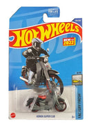 Collectable Carded Hot Wheels - Honda Super Cub Motorcycle - Black and Red