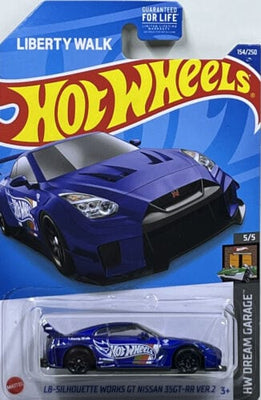 Collectable Carded Hot Wheels - LB-Silhouette Woks GT Nissan 35GT-RR VER.2 - Hot Wheels Blue