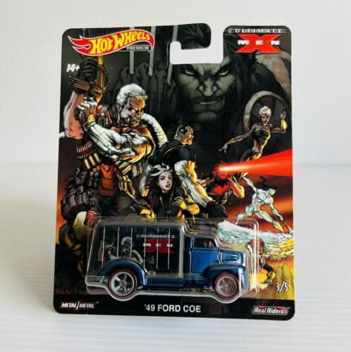 Collectable Carded Hot Wheels Ultimate X Men '49 Ford COE Real Riders