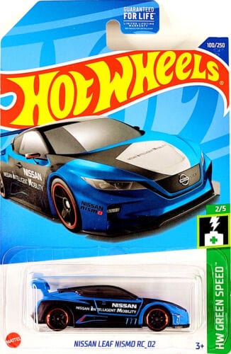 Collectable Carded Hot Wheels - Nissan Leaf Nismo RC 02 - Blue