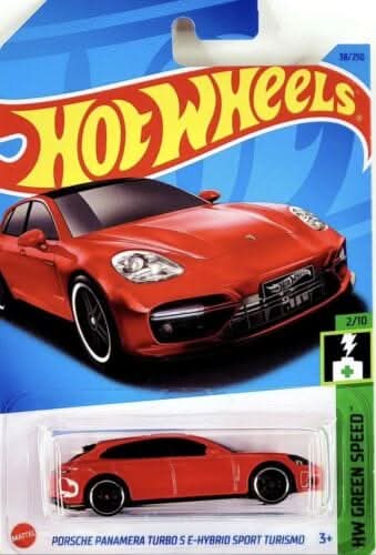 Collectable Carded Hot Wheels 2023 - Porsche Panamera S E-Hybrid Sport Turismo - Red