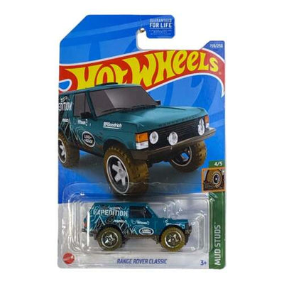 Collectable Carded Hot Wheels - Range Rover Classic - Green and White