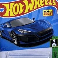 Collectable Carded Hot Wheels - Rimac Nevera - Dark Blue