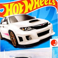 Collectable Carded Hot Wheels - Subaru WRX STI - White and Pink