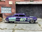 Copy of Custom Hot Wheels 1952 Hudson Hornet From Cars In PURPLE With American Racing Wheels With Rubber Tires