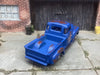 Custom Hot Wheels 1952 Chevy C1500 Apache Pick Up In Shop Truck Blue Paint Scheme With Chrome American Racing Wheels With Rubber Tires