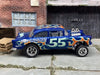 Custom Hot Wheels 1955 Chevy Gasser In Blue With Chrome 5 Spoke Race Wheels With Rubber Tires