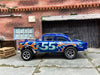 Custom Hot Wheels 1955 Chevy Gasser In Blue With Race Wheels and Firestone Cheater Slicks