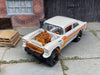 Custom Hot Wheels 1955 Chevy Gasser In Pearl White and Copper With Black 5 Spoke Race Wheels With Rubber Tires
