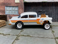 Pearl and copper 1955 Chevy Gasser custom Hot Wheels, view 2