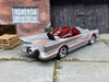 Custom Hot Wheels 1960's Batman Batmobile TV Series Car In Gray With American Racing Wheels And Rubber Tires