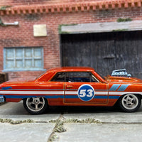 Custom Hot Wheels 1964 Chevy Chevelle In Burnt Orange With American Racing Wheels With Rubber Tires