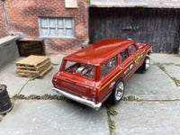 1964 Nova Wagon Gasser custom Hot Wheels, burgundy, view 2