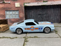Gulf-blue 1965 Mustang Fastback custom Hot Wheels — view 3