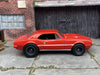 Custom Hot Wheels 1967 Pontiac Firebird In Red With Gray Smoothie Race Wheels With Race Slicks Rubber Tires