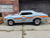 Custom Hot Wheels 1968 Chevy Nova In GULF Light Blue With Hot Rod Mags With Goodyear Rubber Tires