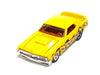 Custom Hot Wheels - 1969 Mercury Cougar Eliminator - Yellow with Tribal Flames - Chrome 12 Spoke Wheels - Rubber Tires