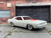 Custom Hot Wheels 1970 Challenger Custom Painted Alpine White With Chrome 4 Spoke Wheels With Rubber Tires