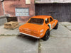 Custom Hot Wheels 1970 Ford Escort RS 1600 Race Car In Orange With Black 5 Spoke Wheels With Rubber Tires