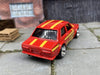 Custom Hot Wheels 1971 Datsun Bluebird 510 In Red Momo With 4 Spoke Mag Wheels With Rubber Tires