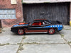 Custom Hot Wheels 1971 Plymouth HEMI Cuda Red - White And Blue! With Chrome and Red 5 Spoke Race Wheels With Rubber Tires