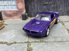 Custom Hot Wheels 1973 Pontiac Firebird In Purple With Stripes With Chrome BBS Wheels With Rubber Tires