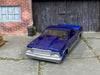 Custom Hot Wheels - 1980 Chevy El Camino - Blue and Silver - Blue Race Wheels - Rubber Tires