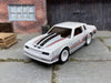 Custom Hot Wheels 1986 Chevy Monte Carlo In White With White 5 Spoke Deep Dish Wheels With Rubber Tires