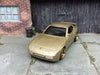 Custom Hot Wheels 1989 Porsche 944 Turbo In Gold With Black and Gold 4 Spoke Wheels With Rubber Tires
