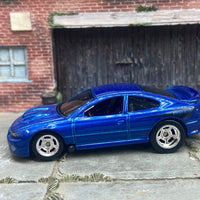Custom Hot Wheels 2006 Pontiac GTO in Blue With Chrome Draglite Racing Wheels With Rubber Tires