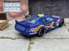 Custom Hot Wheels 2010 Chevy Impala Stock Car In Blue #4 With Black Race Wheels With Yokohama Rubber Tires