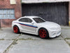 Custom Hot Wheels 2016 BMW M2 In Red White and Blue With Red 6 Spoke Wheels With Rubber Tires