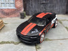 Custom Hot Wheels 2016 Chevy Camaro SS In Black and Red With Borla Livery With Chrome 5 Spoke Race Wheels With Redline Rubber Tires