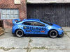 Custom Hot Wheels 2016 Honda Civic Type R In BISIMOTO Blue With Black and Chrome 4 Spoke Wheels With Rubber Tires