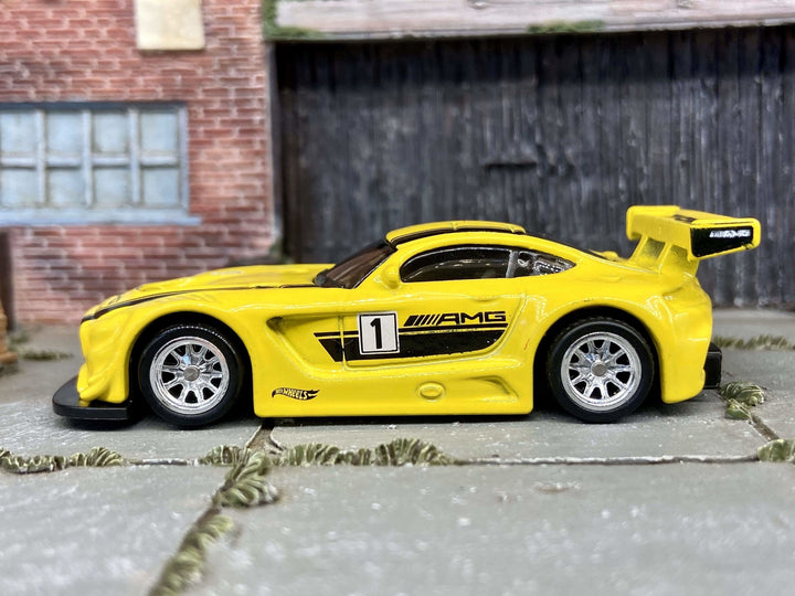 Custom Hot Wheels 2016 Mercedes AMG GT3 BBS Racing Wheels Rubber Tires