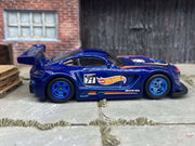 Custom Hot Wheels 2016 Mercedes AMG GT3 Dressed In Racing Livery With Blue 5 Star Racing Wheels With Rubber Tires