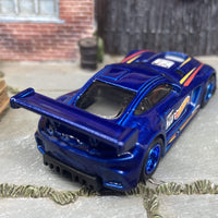 Custom Hot Wheels 2016 Mercedes AMG GT3 Dressed In Racing Livery With Blue 5 Star Racing Wheels With Rubber Tires