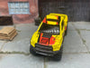 Custom Hot Wheels - 2017 Ford F150 Raptor 4x4 - Yellow, Red and Black - Gray 6 Spoke Wheels - Off Rubber Tires