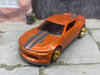 Custom Hot Wheels 2018 Camaro SS In Orange and Black With Gold 5 Spoke Deep Dish Racing Wheels With Rubber Tires